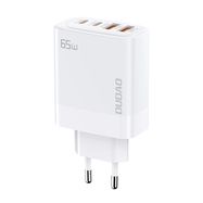 Dudao A65EU GaN network charger 2xUSB-A / 2xUSB-C PD 65W - white, Dudao