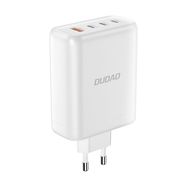 GaN Dudao A140EU USB-A / 3xUSB-C PD 140W charger - white, Dudao