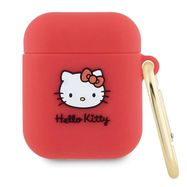 Hello Kitty Silicone 3D Kitty Head case for AirPods 1/2 - fuchsia, Hello Kitty