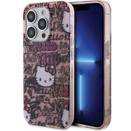 Hello Kitty IML Tags Graffiti case for iPhone 14 Pro - pink, Hello Kitty