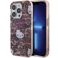 Hello Kitty IML Tags Graffiti case for iPhone 15 Pro - pink, Hello Kitty