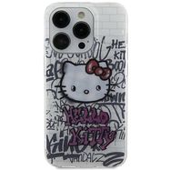 Hello Kitty IML Kitty On Bricks Graffiti case for iPhone 15 - white, Hello Kitty