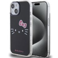 Hello Kitty IML Kitty Face case for iPhone 15 - black, Hello Kitty