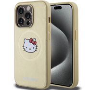 Hello Kitty Leather Kitty Head MagSafe case for iPhone 14 Pro - gold, Hello Kitty