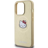 Hello Kitty Leather Kitty Head MagSafe case for iPhone 14 Pro - gold, Hello Kitty