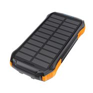 Choetech B658 solar power bank 10000mAh 2x USB-A - black and orange, Choetech