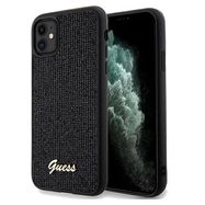 Guess Disco Metal Script case for iPhone 11 / Xr - black, Guess
