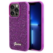 Guess Disco Metal Script case for iPhone 14 Pro - fuchsia, Guess