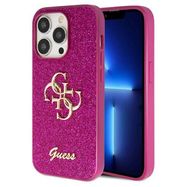 Guess Glitter Script Big 4G case for iPhone 15 Pro - purple, Guess