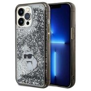 Karl Lagerfeld Liquid Glitter Choupette case for iPhone 13 Pro Max - transparent, Karl Lagerfeld