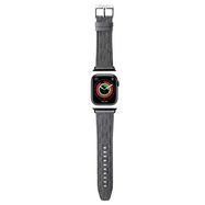 Karl Lagerfeld Saffiano Monogram strap for Apple Watch 42/44/45/49mm - silver, Karl Lagerfeld