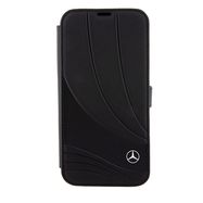 Mercedes Leather Wave Pattern iPhone 15 Pro Case - Black, Mercedes