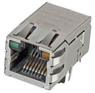 MODULAR, JACK, THT, R/A, LED, RJ45, 8P8C