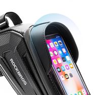 Rockbros B68-1 armored bicycle bag with phone pocket 1.7l - black, Rockbros
