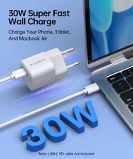 Choetech PD5007 USB-C PD 30W GaN wall charger - white, Choetech