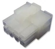 CONNECTOR HOUSING, RCPT, 8 WAY, NYLON