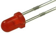 LED, 3MM, HE-RED, 9.8MCD, 625NM