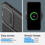Spigen Optik Armor Case for Samsung Galaxy S24 - Black, Spigen