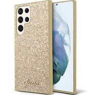 Guess Glitter Script case for Samsung Galaxy S24 Ultra - gold, Guess