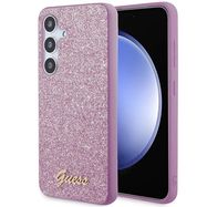 Guess Glitter Script case for Samsung Galaxy S24 - purple, Guess