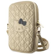 Hello Kitty Quilted Bows Strap bag - gold, Hello Kitty