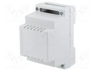 Enclosure: for DIN rail mounting; Y: 89mm; X: 53mm; Z: 65mm; ABS KRADEX