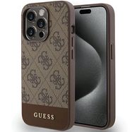 Guess 4G Stripe Collection case for iPhone 15 Pro Max - brown, Guess