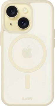 LAUT Huex Protect case with MagSafe for iPhone 14 Plus / 15 Plus - yellow, LAUT