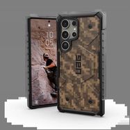 UAG Pathfinder Magnet SE case for Samsung Galaxy S24 Ultra with magnetic module - brown camouflage, UAG