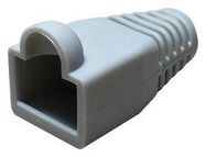 STRAIN RELIEF BOOT, 1POS, PVC, GREY