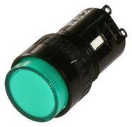 PANEL MOUNT INDICATOR, LED, 16MM, GREEN, 24V