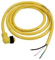 CORD, 7/8-16 SOC CONTACTS 3 POSITION RIGHT ANGLE PLUG