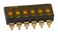 DIP SWITCH, 6POS, SPST, SLIDE, SMD