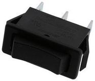 ROCKER SWITCH, SPDT, 15A, 125VAC, BLACK