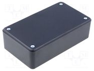 Enclosure: multipurpose; X: 71mm; Y: 124mm; Z: 38mm; ABS; black KRADEX