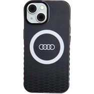 Audi IML Big Logo MagSafe case for iPhone 15 / 14 / 13 - black, Audi