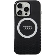 Audi IML Big Logo MagSafe case for iPhone 15 Pro - black, Audi