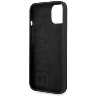 BMW Silicone Metal Logo case for iPhone 15 / 14 / 13 - black, BMW