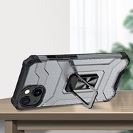 Crystal Ring Case Kickstand Tough Rugged Cover for iPhone 12 mini black, Hurtel