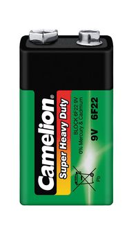 Battery 6F22 (6LR61, 1604, 1222) 9V 6F22-SP1G Camelion