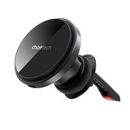 Choetech T204-F magnetic car holder with 15W wireless charging - black, Choetech