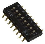 SWITCH, DIP, FLUSH, SPST, SMD, 8 WAY