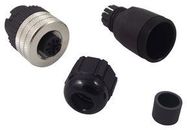 SOCKET, M12, 4WAY, PG7