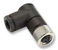 SOCKET, M12, R/A, 4WAY