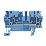 Feed-through terminal block, Tension-clamp connection, 2.5 mm², 800 V, 24 A, Number of connections: 2 Weidmuller