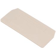 Partition plate (terminal), End and intermediate plate, 66 mm x 30.5 mm, dark beige Weidmuller