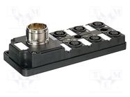 Distribution box; M12; PIN: 5; socket; 24VDC; 4A; IP65; IN: 6; OUT: 1 MURRELEKTRONIK