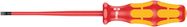 160 iS VDE Insulated screwdriver with reduced blade diameter for slotted screws, 0.6x3.5x100, Wera