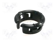 Grommet; polyamide; black; max.1.6mm FIX&FASTEN