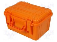 Case; Kind of container: tool case; orange; ABS; 263x206x156mm NEWBRAND